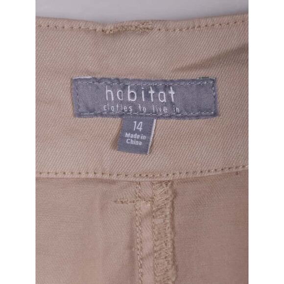 Habitat Clothes to Live In Oatmeal Wide Leg Pants – Size 14, NWT - Picture 2 of 15